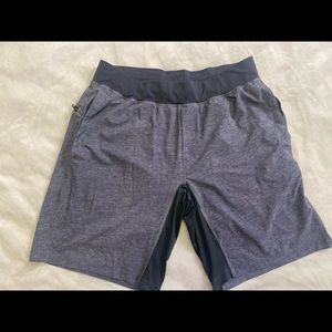 Mens Lululemon Gray athletic shorts size XL